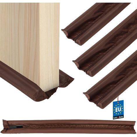 KOTARBAU® 3 pcs Boudin De Porte Isolant - Polyéthylène Mousse - 95 cm - Brun - Découpable - 30 mm - Bas de Porte Anti Courant d'air - Protection Acoustique (1/5)