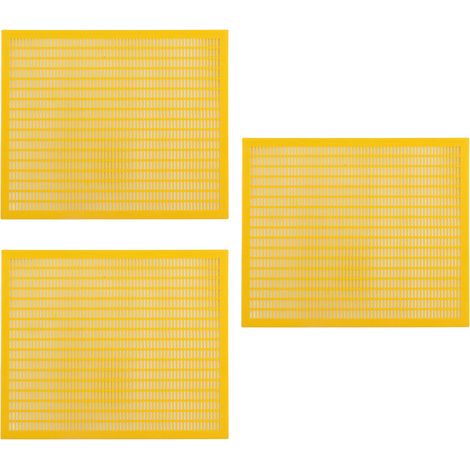 Set mit 3 gelben Trennwänden aus Kunststoff, 510 x 420 mm, für Bienenstöcke, Imkerwerkzeug (Sammelversand) (1/5)