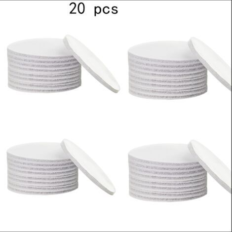 20 Pièces Antiderapant Autocollants de Tapis (blanc), Lavables et Réutilisables Attaches pour Tapis Sofa Coussin, Auto-Adhésif Autocollant Rug Grippers sous Tapis Antidérapant Ménage (1/5)
