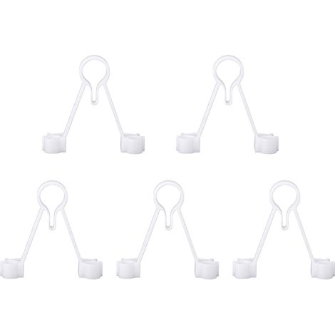Supports de sonde multimètre, 5 pièces, pour laboratoires, ateliers, utilisation facile à une main, plastique sécurisé blanc (1/5)