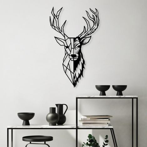 Cuadro Mosaga, Estructura de Metal, 42x70h cm Negro (1/3)