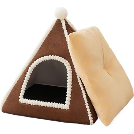 Enclosed Cat Bed,Cat Bed Enclosed Warm Safety Nest Tent House