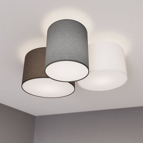 Lindby 'Laurenz' in Grigio da Tessuto (1/4)