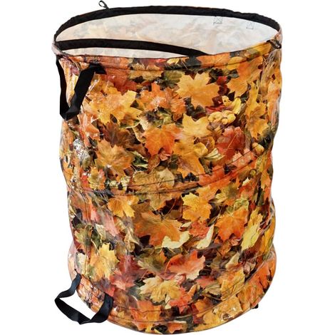 TrendLine Gartenabfallsack 120 L mit Entleerhilfe Laubmotiv Gartenabfallbehälter