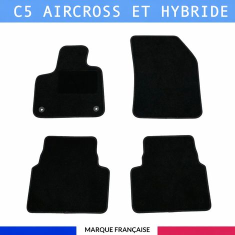 Tapis de sol voiture - Sur mesure pour  Citroën C5 AIRCROSS ET HYBRIDE dès 12/2018 - Antidérapant - Tapis de sol 4 pièces