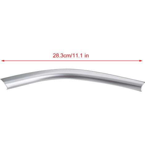 Lot de 2 autocollants déco intérieur baguettes latérales console centrale auto ABS argent 28.3 cm pour Mercedes A W176 CLA C117 GLA X156 (1/5)