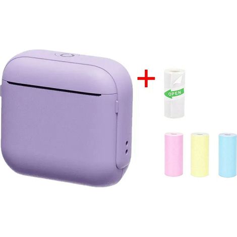 Une mini imprimante thermique, une imprimante d'autocollants sans encre, avec connectivité Bluetooth, constitue également un excellent cadeau. (1/5)