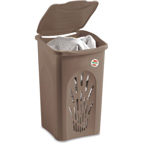 STEFANPLAST Portabiancheria Primavera Traforato 50lt Tortora