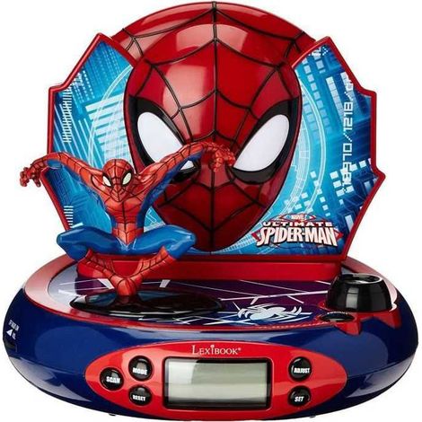 SPIDER-MAN Reveil projecteur avec effets sonores et veilleuse integree