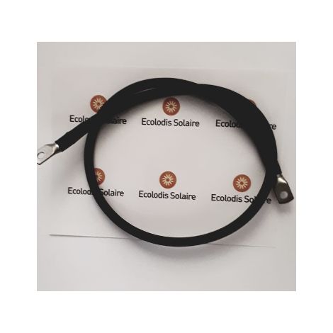 Câble 1M connexion batterie - convertisseur 50mm2 2 cosses M8 noir