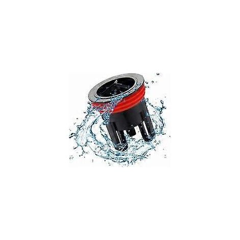 Bouchon de vidange de douche anti-refoulement - Anti-obstruction et anti-odeurs, noir (1/5)