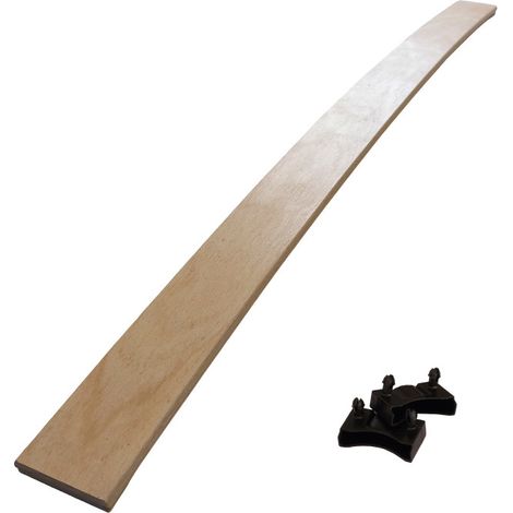 Lot de 1 latte + embouts pour sommier et lit 874x53x8 mm Bois hêtre durable - 7 plis (1/5)