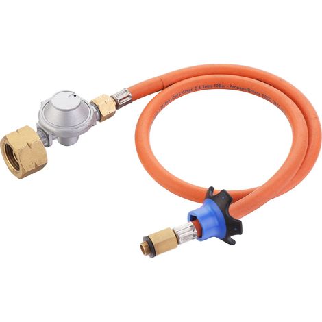 Cadac Gasdruckregler HP Hochdruckregler von Kartusche auf Gasflasche mit 85 cm Schlauch