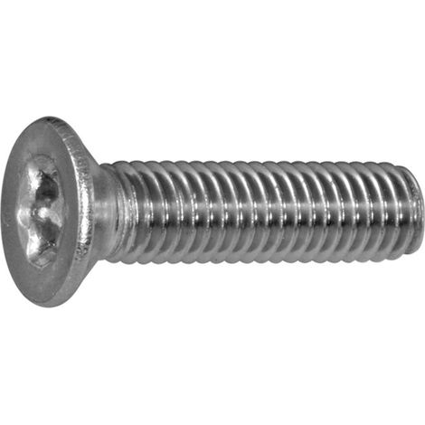 Senkschraube M4x10 Edelstahl A2, Torx TX20, Flachkopfschraube, metrisches Gewinde, hohe Zugfestigkeit, 500 Stück