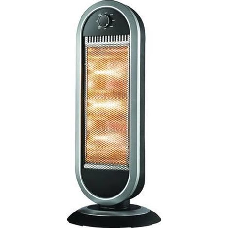 TERMOVENTILATORE ALOGENO ROTY 400/800/1200W - cm.30x30x70h. - FER 447744 (1/2)