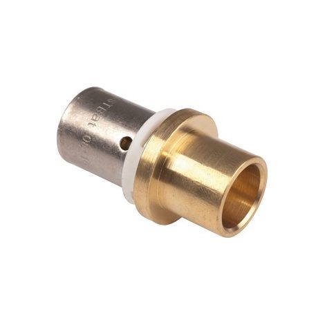 Raccord PER à sertir adaptateur cuivre/PER Ø16 - cu14