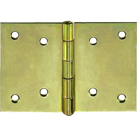 Cerniere larghe 120 x 80 mm. - zincate giallo - 1 pz.