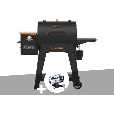 Barbecue à pellets Onyx Classic 700 + 50 gants alimentaire  - Pit Boss