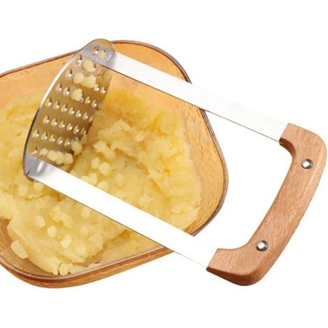 Presse-purée, ustensile de cuisine,purée de pommes de terre Outil pour écraser les haricots en acier inoxydable,Broyeur de (1/4)