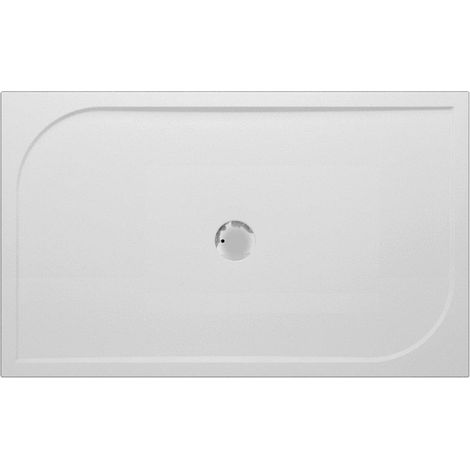GO by Van Marcke Argon receveur de douche en polybéton gelcoat 1400x900x30 mm, rectangulaire, évacuation 90 mm, sans pieds, blanc