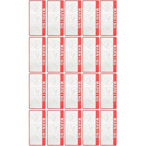 20 Pièces Autocollant de Surveillance Voiture, PVC, 6,29x3,22 (1/5)