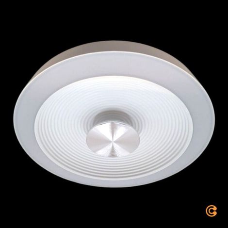 [NEUWERTIG] B-Ware Paulmann Deckenleuchte Volea LED Lampe dimmbar IP44 weiß/silber Ø32cm 3000K (1/2)