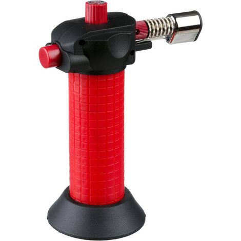 Chalumeau de cuisine rechargeable - Rouge - H 13,5 cm - Livraison gratuite (1/5)