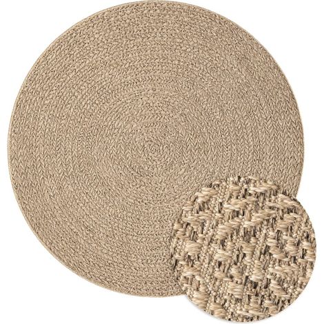 Tapis ZIZUR Ø 200 cm aspect de jute intérieur et extérieur CFW21720 (1/5)