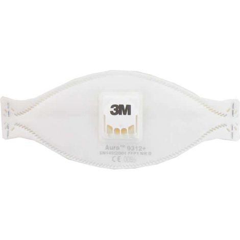 Aura maschera 3M 9312 FFP1 polvere pieghevole con valvola