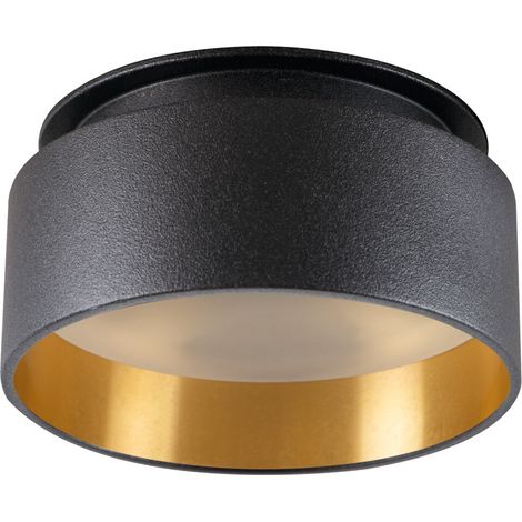 Faretto incasso Kanlux GOVIK nero-oro GX5.3/GU10 orientabile (1/5)
