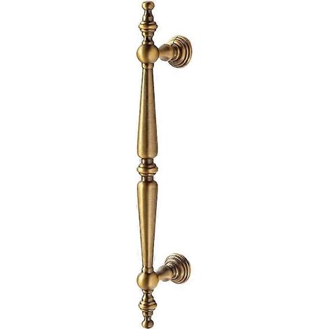 Möbelgriffe aus massivem Messing für Schränke, Kleiderschränke, Kommoden und Schuhschubladen, Vintage-Stil, Bronze, 128 mm Lochabstand (1/5)