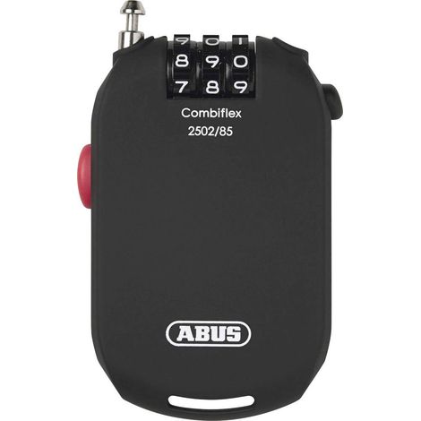 ABUS Câble antivol noir fermeture à combinaison S304561