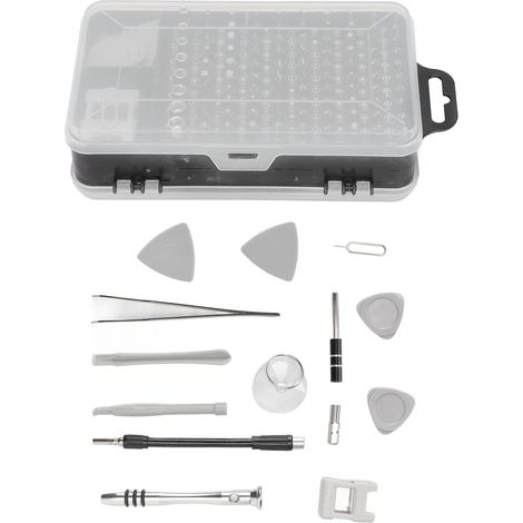 Jeu de Tournevis électroniques de Précision 112 en 1 avec étui de Rangement, 98 Embouts + Tiges D'extension + Outils de Réparation Magnétiques Multifonctions pour PC, Montre, (1/5)