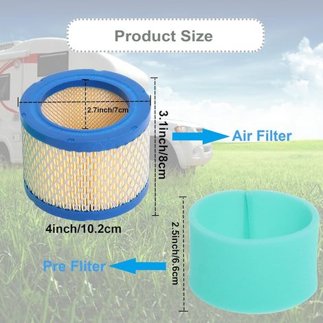 1402379 Air filter kits for models 4000, 4500, 5000, 5500, and 7000. (1/4)