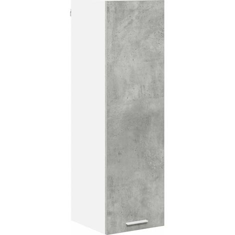 Armadio pensile moderno grande capacità di stoccaggio 30 x 31 x 100 cm in legno ingegnerizzato grigio cemento 020053372