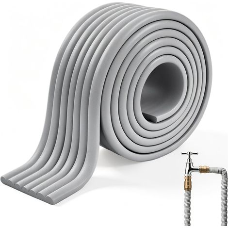 8 cm x 5 m - Isolation des tuyaux en mousse - Autocollant - Pour l'extérieur - Pour chauffage sanitaire - Tuyau d'eau en cuivre (1/4)