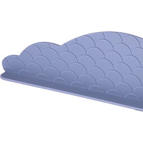 Protection anti-éclaboussures pour évier de cuisine, en silicone, avec ventouse, pour laver la vaisselle, améliorée, bleu-violet (1/5)