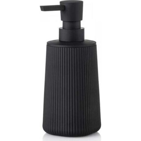 Schwarzer Seifenspender, 6,9 x 17,5 x 6,9 cm, Spenderflasche für Küche, Bad, Hotel (1/4)