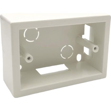 Scatola esterna 503 cassetta da parete 3 moduli posti bianco per prese elettriche compatibile con tutte le serie civili
