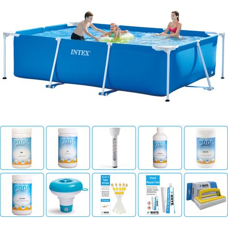 Intex Piscina con struttura Rettangolare - 300x200x75 cm - 7-pezzi S43239