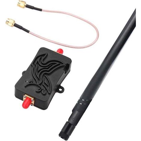 Amplificador de señal Wi-Fi de 2,4 GHz, WLAN ZigBee BT (enchufe europeo) - Crezuo