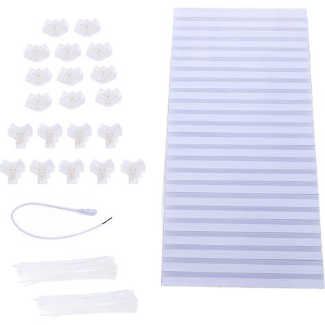 Kit de ruban LED hexagonal 17280 lm 6500 K pour plafond, idéal pour garage, sous-sol, salle de sport, salle de conférence, voiture et salon de beauté. (1/5)
