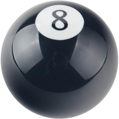 2 1/4" 8 Boule de Billiard Boule Ronde Pommeau de levier de vitesse manuel Noir Forme JDM 4 5 6 Vitesse GM Honda Acura Mazda Mitsubishi Nissan Infiniti Lexus Toyota Scion Hyundai etc. (1/4)
