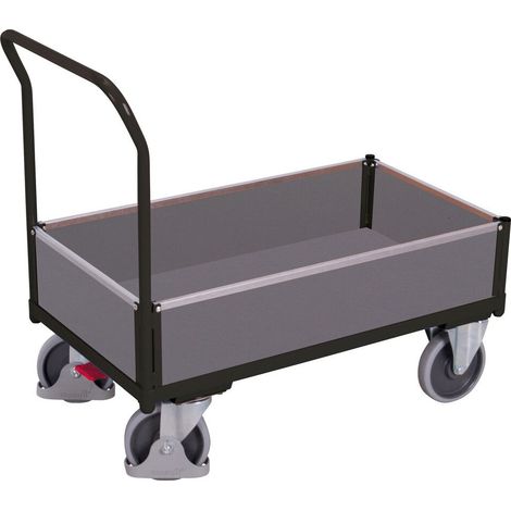 VARIOfit Kastenwagen mit 4 Holzwänden 860x450mm Anthrazitgrau RAL 7016