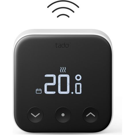 Tado Sensore di temperatura Wireless X, misuratore di temperatura per controllo multistanza, Wi-fi, Matter, Google assistant, Alexa