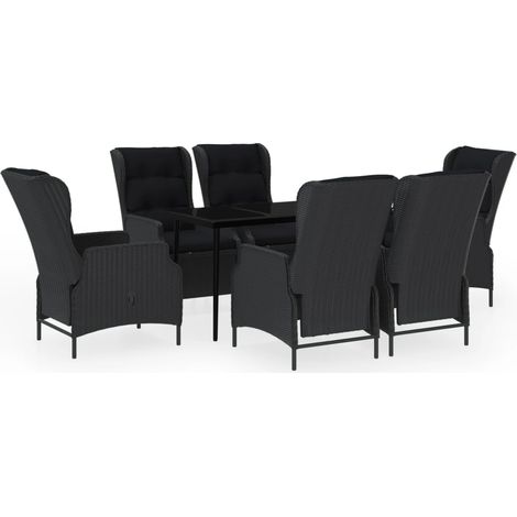 Maison Exclusive - Set da Pranzo da Giardino 7 pz Grigio Scuro (1/5)