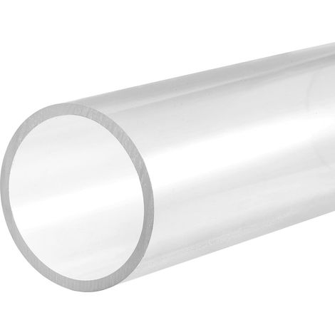 Tuyau Rigide en PVC Rond Tube PVC 55mm Diamètre Interne 63mm Diamètre Externe 0.2m Transparent Haut Transparence pour Eau Tube Artisanats Présentoirs (1/5)