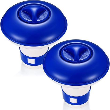 dispenser galleggianti di pastiglie di cloro da 5 pollici，dispenser galleggianti di granuli di cloro per vasche idromassaggio，piscine per bambini (1/5)