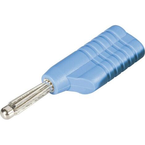 Schnepp S 4041 S Fiche banane mâle, droit Ø de la broche: 4 mm bleu 1 pc(s) (1/3)