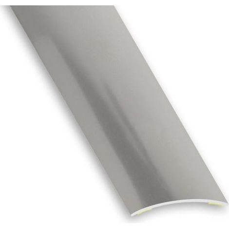Barre de seuil à visser en acier inox 3x73cm.